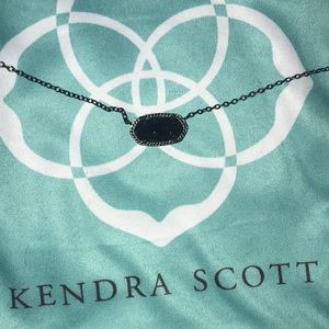 All black Kendra Scott necklace